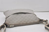 Authentic GUCCI Shoulder Cross Body Bag GG Canvas Leather 145857 Silver 8630I