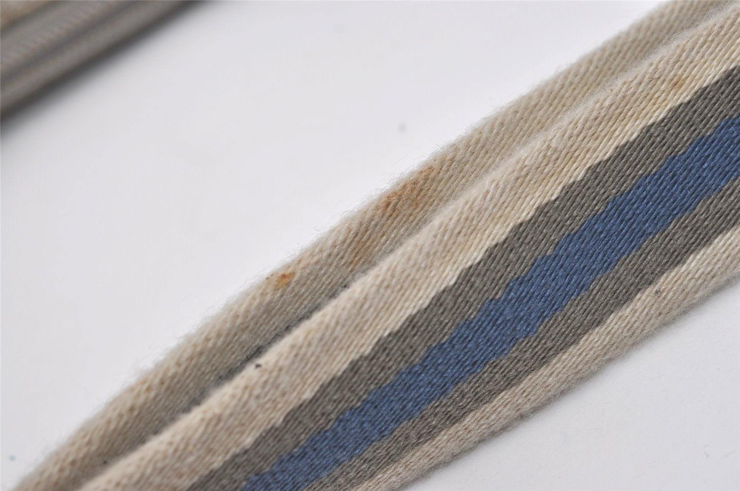 Authentic GUCCI Shoulder Cross Body Bag GG Canvas Leather 145857 Silver 8630I