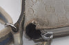 Authentic GUCCI Shoulder Cross Body Bag GG Canvas Leather 145857 Silver 8630I