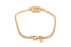 Authentic NINA RICCI Vintage Rhinestone Chain Bracelet Accessory Gold Tone 8630J