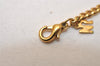 Authentic NINA RICCI Vintage Rhinestone Chain Bracelet Accessory Gold Tone 8630J