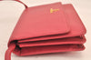 Authentic PRADA Saffiano Leather 2Way Shoulder Bag Long Wallet Purse Pink 8631M