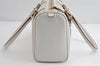 Authentic GUCCI Abbey Shoulder Hand Boston Bag Purse Leather 130942 White 8634I