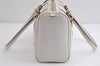 Authentic GUCCI Abbey Shoulder Hand Boston Bag Purse Leather 130942 White 8634I