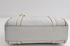 Authentic GUCCI Abbey Shoulder Hand Boston Bag Purse Leather 130942 White 8634I