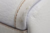 Authentic GUCCI Abbey Shoulder Hand Boston Bag Purse Leather 130942 White 8634I