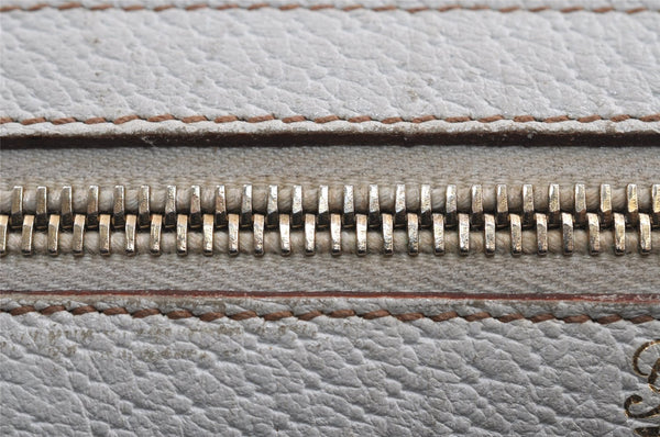 Authentic GUCCI Abbey Shoulder Hand Boston Bag Purse Leather 130942 White 8634I