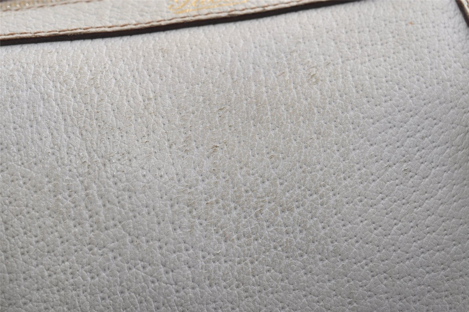 Authentic GUCCI Abbey Shoulder Hand Boston Bag Purse Leather 130942 White 8634I