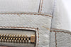 Authentic GUCCI Abbey Shoulder Hand Boston Bag Purse Leather 130942 White 8634I