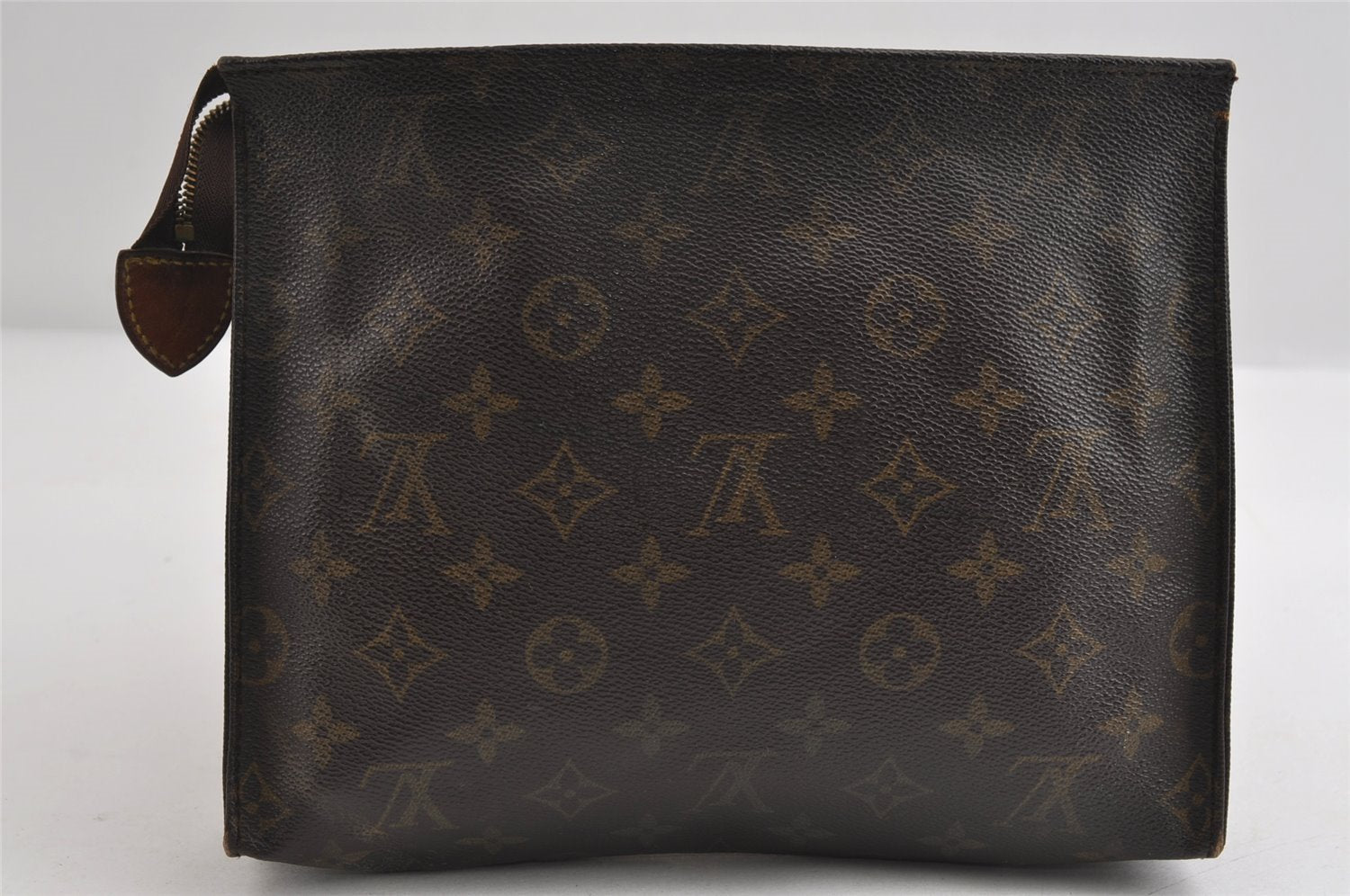 Auth Louis Vuitton Monogram Poche Toilette 26 M47542 Cosmetics Pouch Junk 8635I