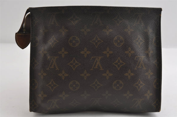 Auth Louis Vuitton Monogram Poche Toilette 26 M47542 Cosmetics Pouch Junk 8635I