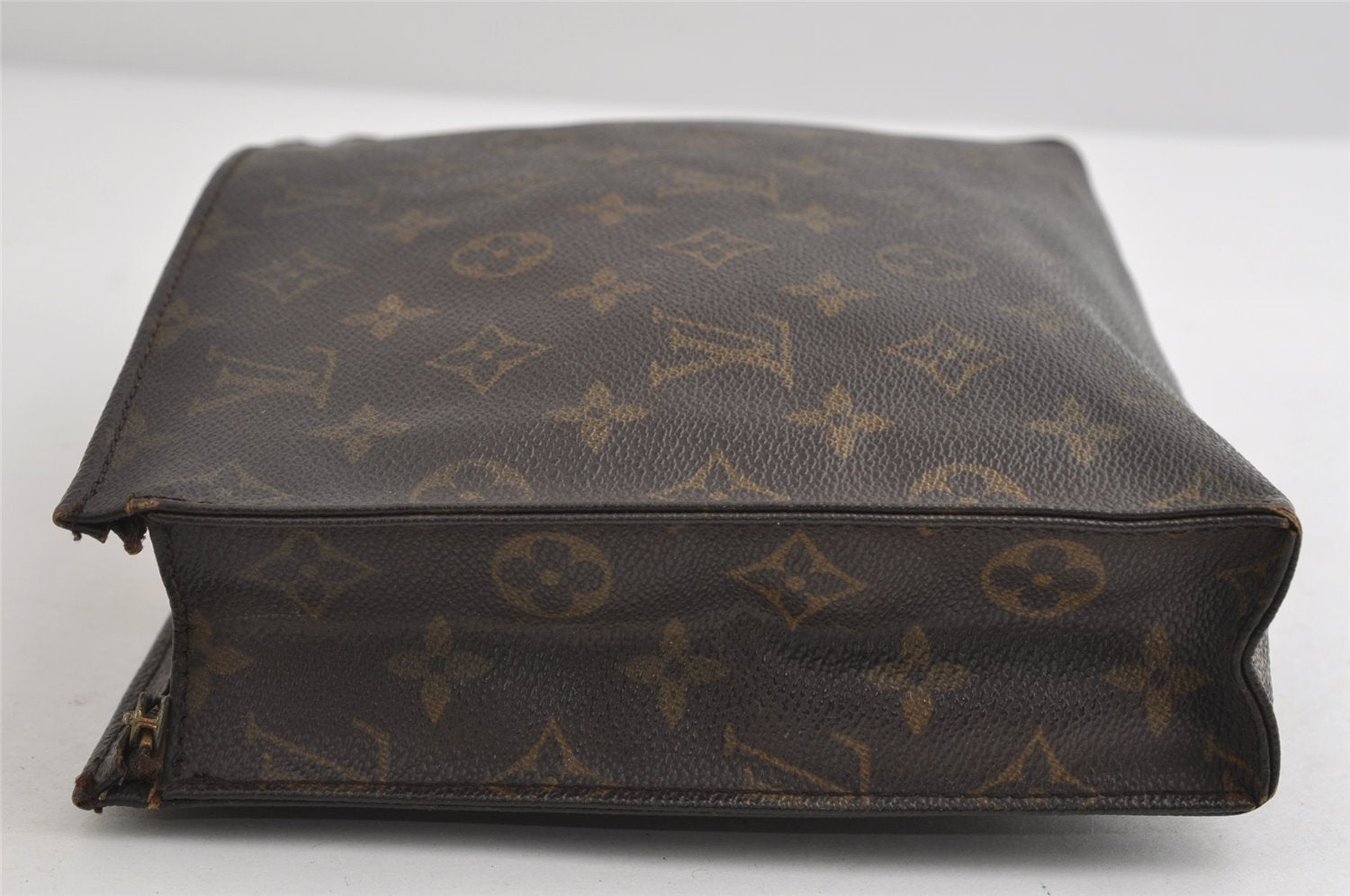 Auth Louis Vuitton Monogram Poche Toilette 26 M47542 Cosmetics Pouch Junk 8635I