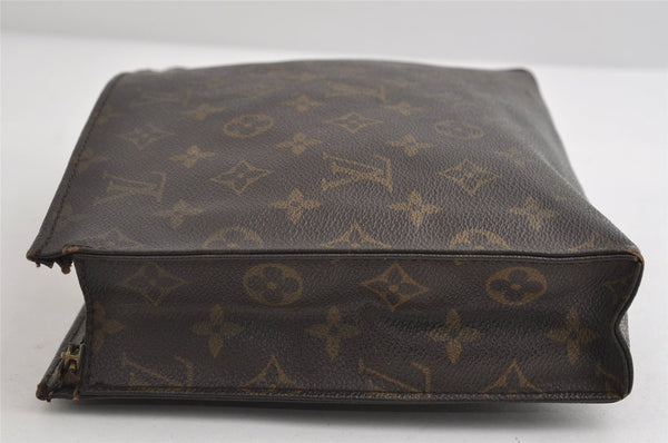 Auth Louis Vuitton Monogram Poche Toilette 26 M47542 Cosmetics Pouch Junk 8635I