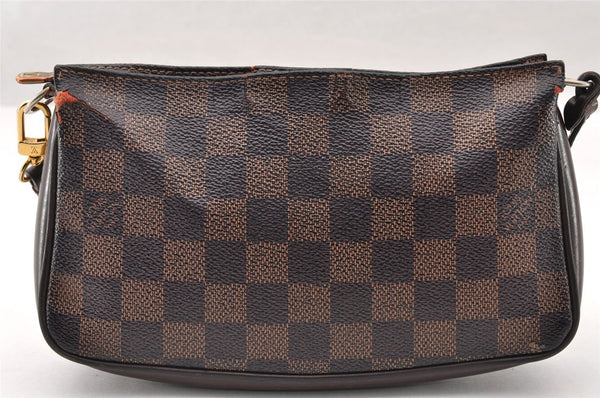 Authentic Louis Vuitton Damier Navona Hand Bag Pouch Purse N51983 LV 8636I