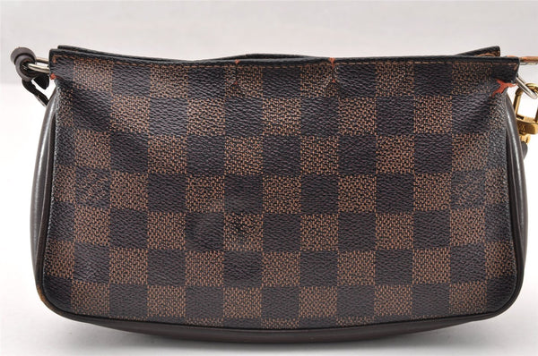 Authentic Louis Vuitton Damier Navona Hand Bag Pouch Purse N51983 LV 8636I