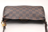 Authentic Louis Vuitton Damier Navona Hand Bag Pouch Purse N51983 LV 8636I