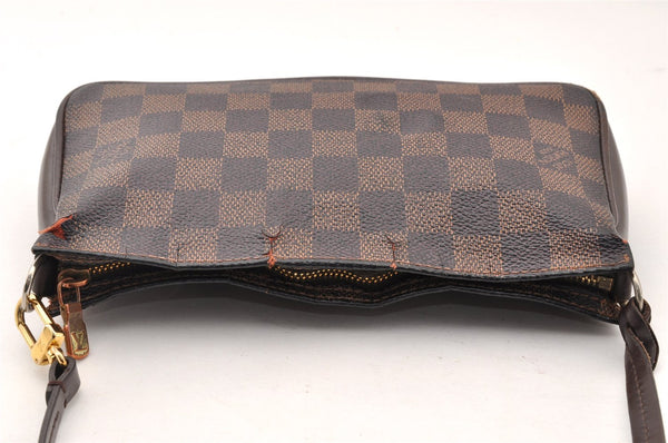 Authentic Louis Vuitton Damier Navona Hand Bag Pouch Purse N51983 LV 8636I