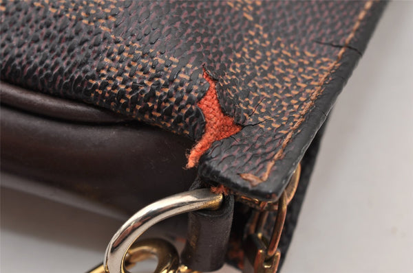 Authentic Louis Vuitton Damier Navona Hand Bag Pouch Purse N51983 LV 8636I