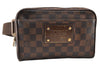 Authentic Louis Vuitton Damier Bum Bag Brooklyn Waist Cross Bag N41101 LV 8638I