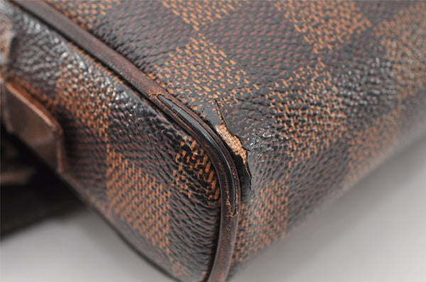 Authentic Louis Vuitton Damier Bum Bag Brooklyn Waist Cross Bag N41101 LV 8638I