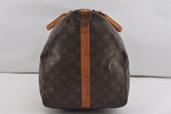 Auth Louis Vuitton Monogram Keepall Bandouliere 55 Old Model Boston Bag 8639I