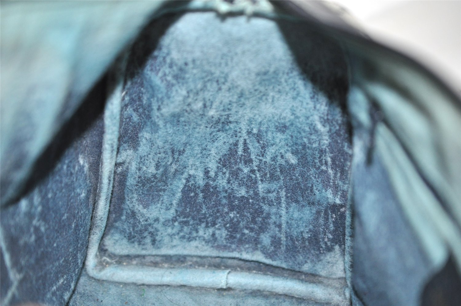 Authentic GUCCI Sherry Line Hand Boston Bag GG PVC Leather Navy Blue 8643I