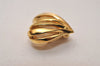 Authentic NINA RICCI Vintage Clip-on Heart Motif Earrings Accessory Gold 8643J