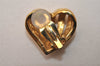 Authentic NINA RICCI Vintage Clip-on Heart Motif Earrings Accessory Gold 8643J