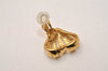 Authentic NINA RICCI Vintage Clip-on Heart Motif Earrings Accessory Gold 8643J