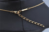 Authentic NINA RICCI Gold Tone Rhinestone Heart Chain Pendant Necklace  8644J