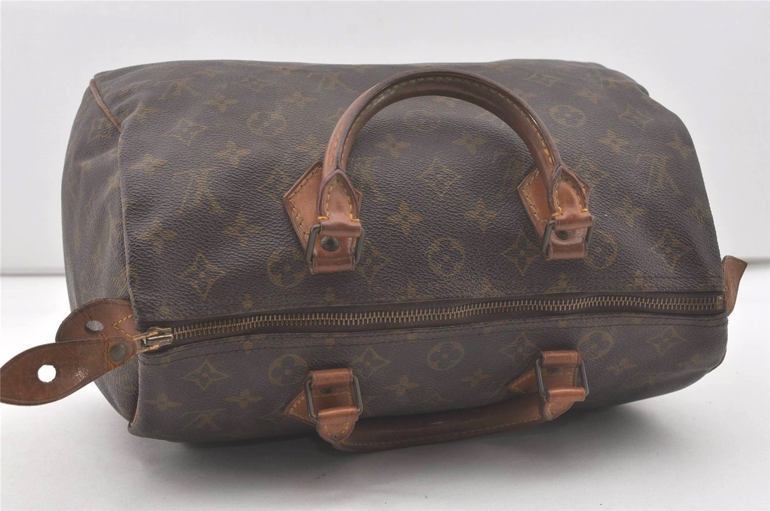 Authentic Louis Vuitton Monogram Speedy 30 Hand Boston Bag M41526 LV 8645I