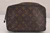 Auth Louis Vuitton Monogram Trousse Toilette 23 Clutch Bag M47524 LV Junk 8645M