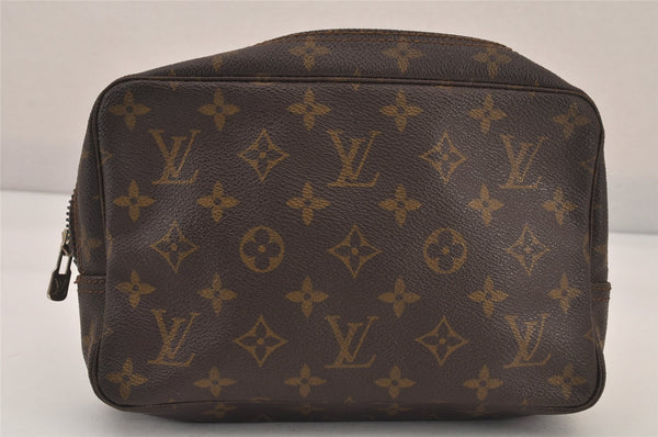 Auth Louis Vuitton Monogram Trousse Toilette 23 Clutch Bag M47524 LV Junk 8645M