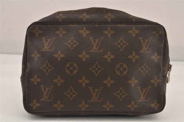 Auth Louis Vuitton Monogram Trousse Toilette 23 Clutch Bag M47524 LV Junk 8645M