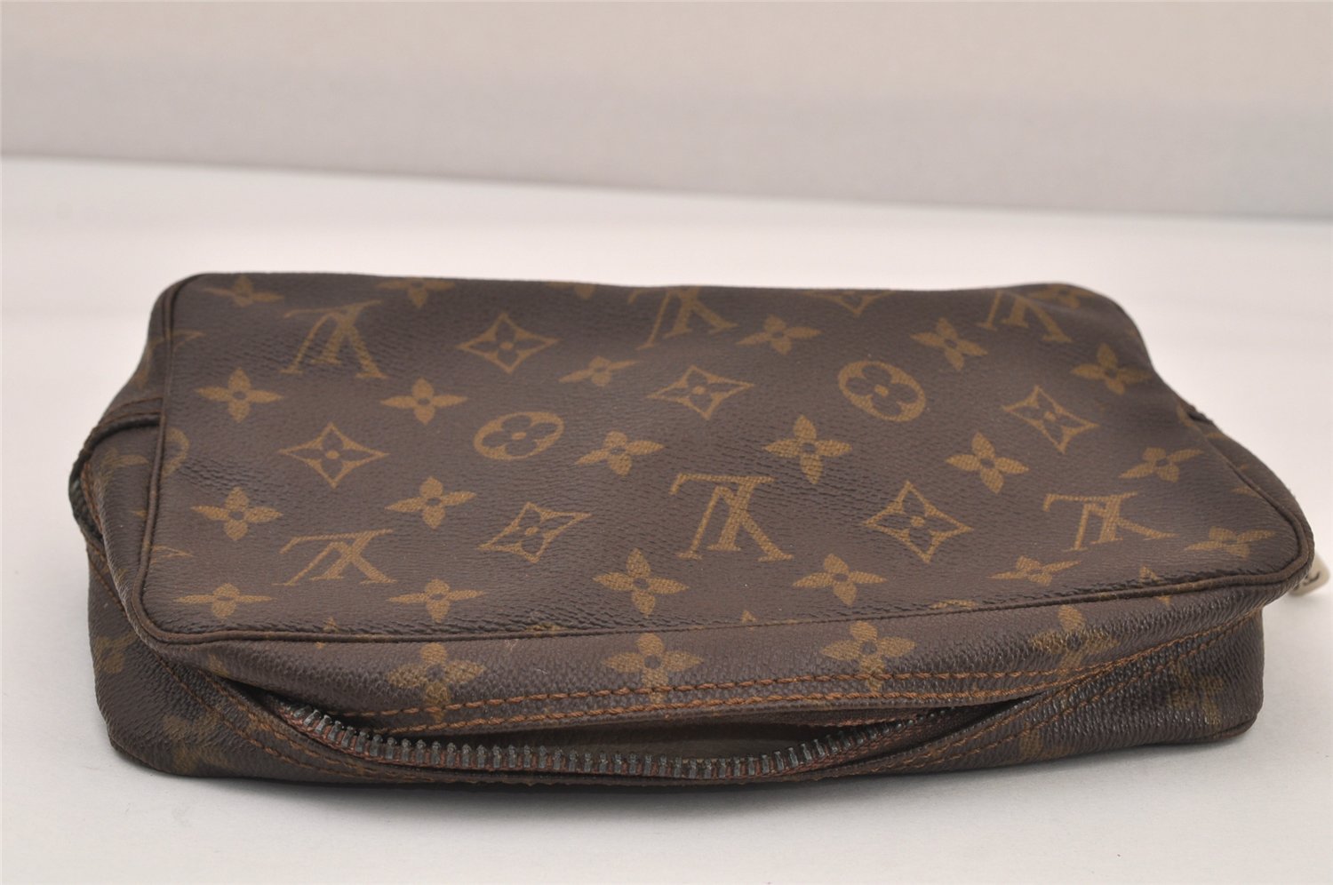 Auth Louis Vuitton Monogram Trousse Toilette 23 Clutch Bag M47524 LV Junk 8645M