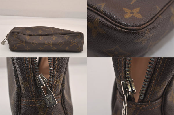 Auth Louis Vuitton Monogram Trousse Toilette 23 Clutch Bag M47524 LV Junk 8645M