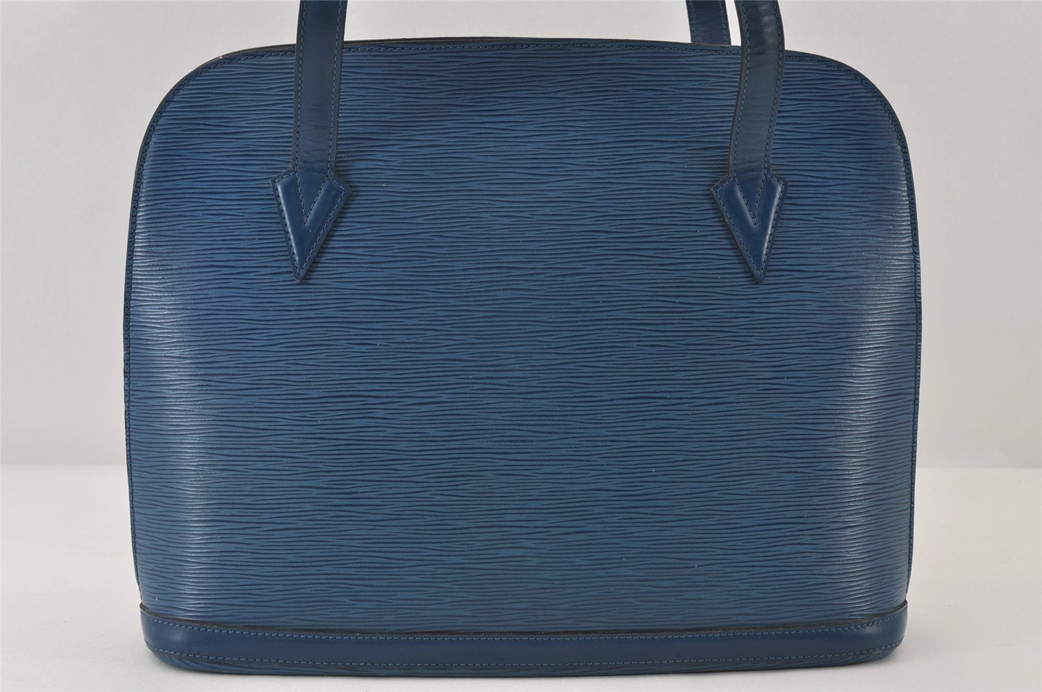 Authentic Louis Vuitton Epi Lussac Shoulder Tote Bag Blue M52285 LV 8646I