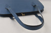 Authentic Louis Vuitton Epi Lussac Shoulder Tote Bag Blue M52285 LV 8646I