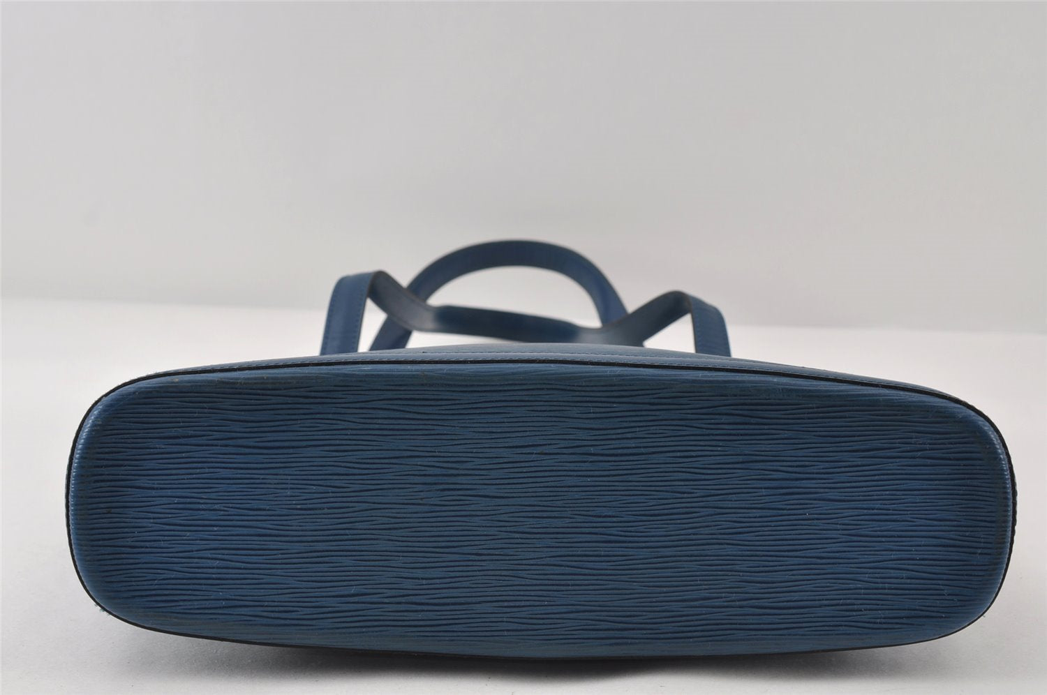 Authentic Louis Vuitton Epi Lussac Shoulder Tote Bag Blue M52285 LV 8646I