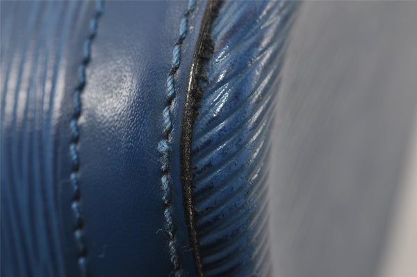 Authentic Louis Vuitton Epi Lussac Shoulder Tote Bag Blue M52285 LV 8646I