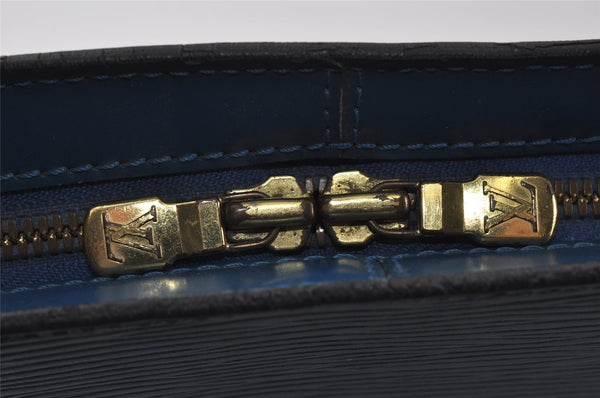 Authentic Louis Vuitton Epi Lussac Shoulder Tote Bag Blue M52285 LV 8646I