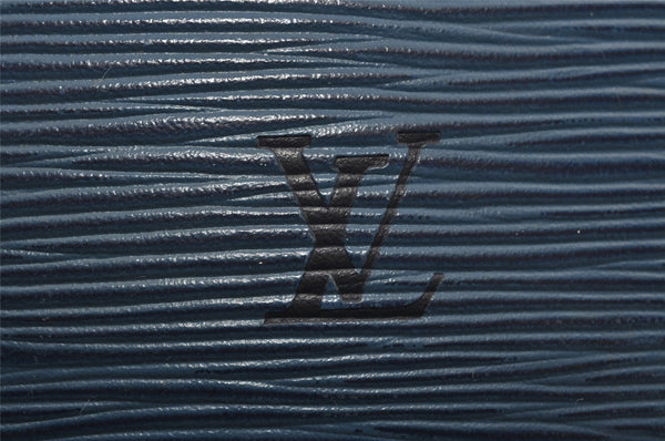 Authentic Louis Vuitton Epi Lussac Shoulder Tote Bag Blue M52285 LV 8646I