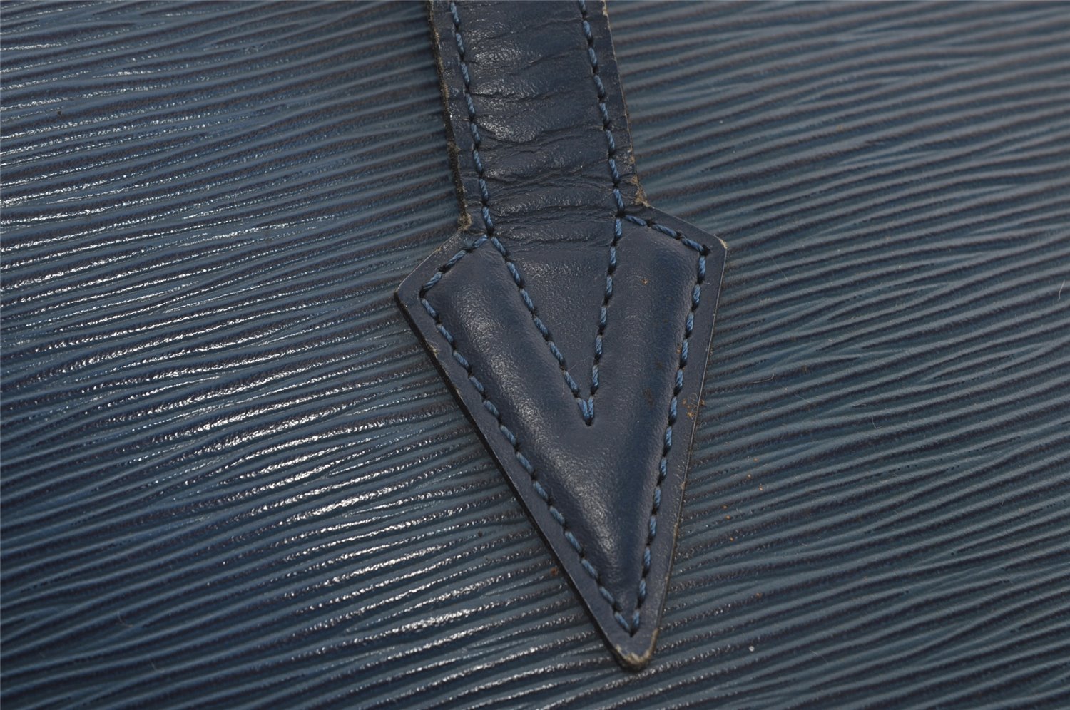 Authentic Louis Vuitton Epi Lussac Shoulder Tote Bag Blue M52285 LV 8646I