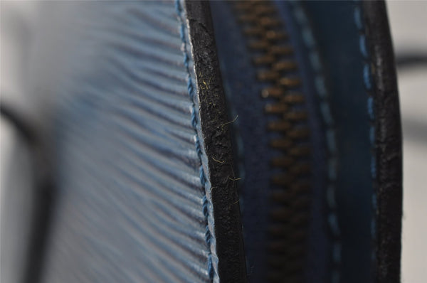 Authentic Louis Vuitton Epi Lussac Shoulder Tote Bag Blue M52285 LV 8646I