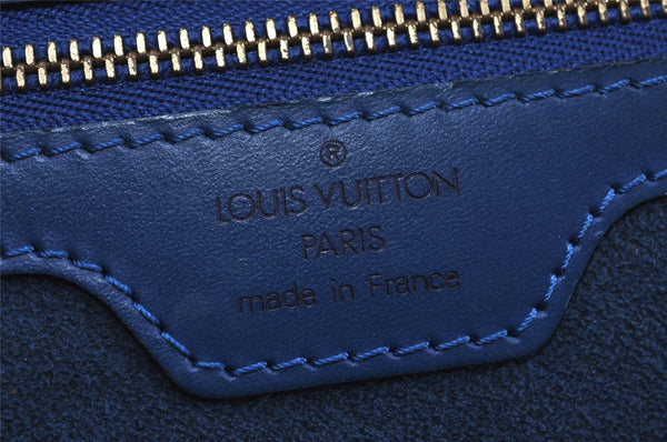 Authentic Louis Vuitton Epi Lussac Shoulder Tote Bag Blue M52285 LV 8646I