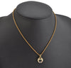 Authentic NINA RICCI Vintage Gold Tone Rhinestone Chain Pendant Necklace 8647J