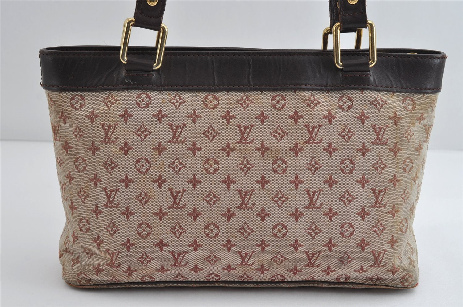 Authentic Louis Vuitton Monogram Mini Lucille PM Hand Bag Pink M92678 LV 8649I