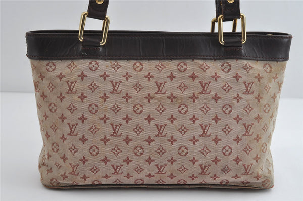 Authentic Louis Vuitton Monogram Mini Lucille PM Hand Bag Pink M92678 LV 8649I