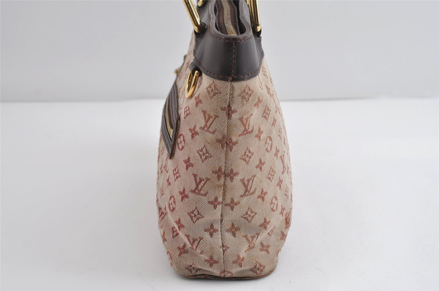 Authentic Louis Vuitton Monogram Mini Lucille PM Hand Bag Pink M92678 LV 8649I