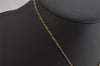 Authentic NINA RICCI Vintage Gold Tone Rhinestone Chain Pendant Necklace 8649J